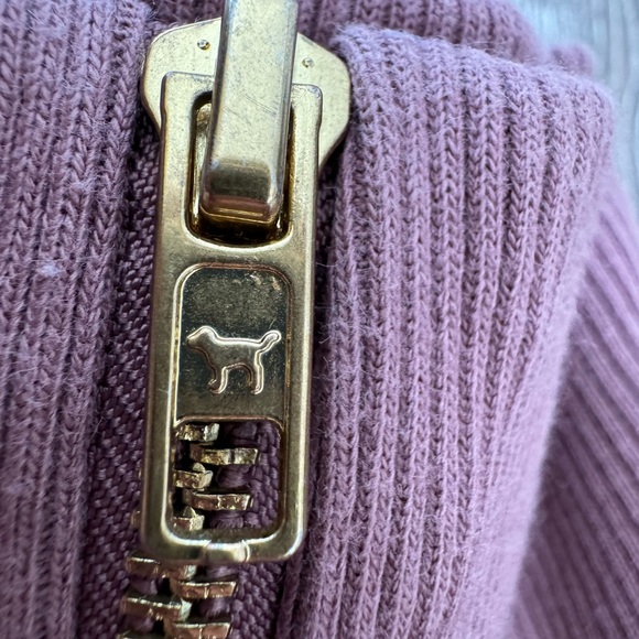 PINK by VS Mauve 1/4 crop pullover - Picture 3 of 11